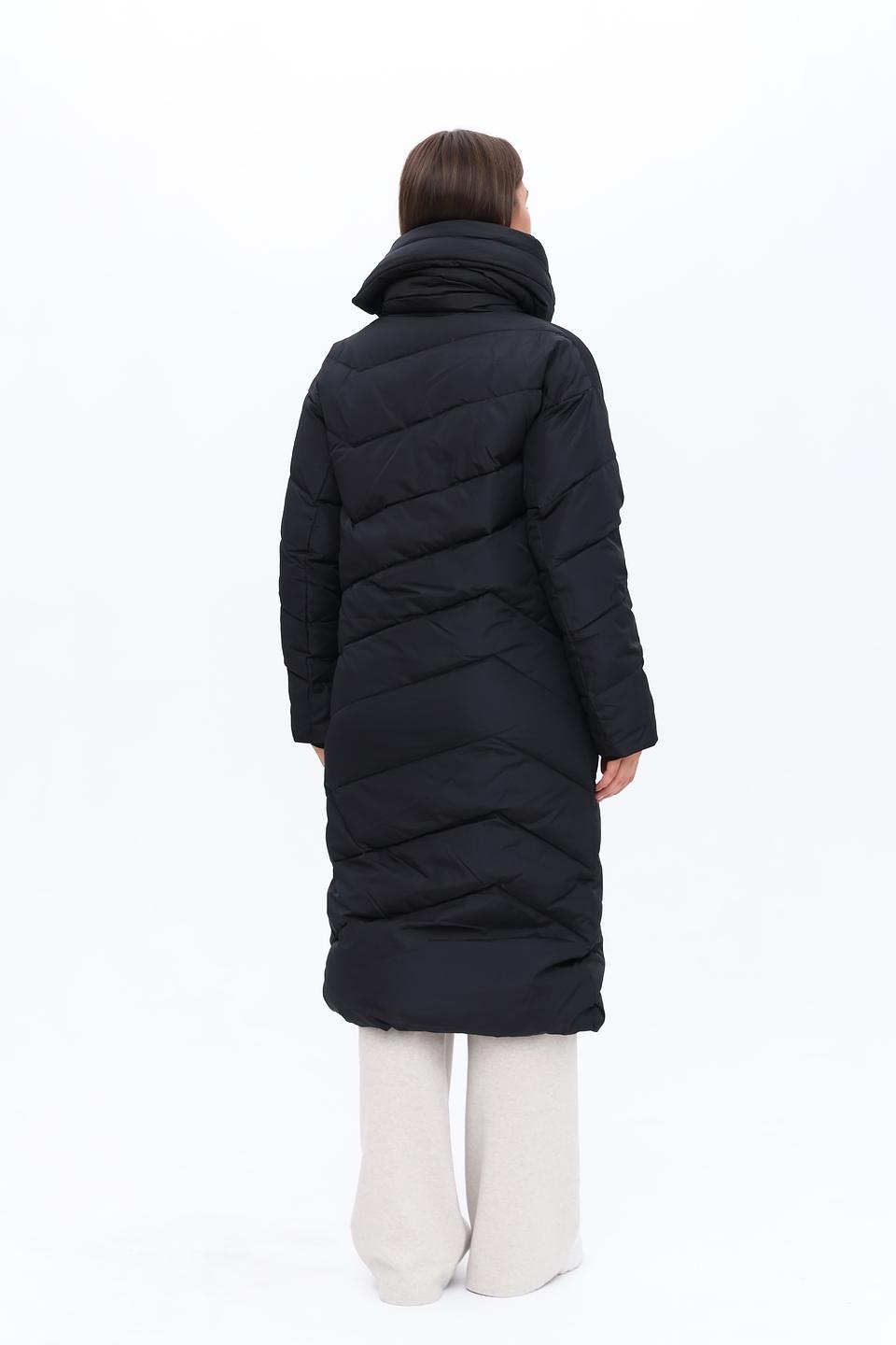 Пальто Silvian Heach стеганое чёрное