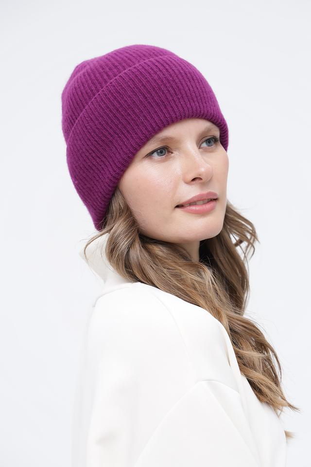 Шапка Wegener вязаная фиолетовая