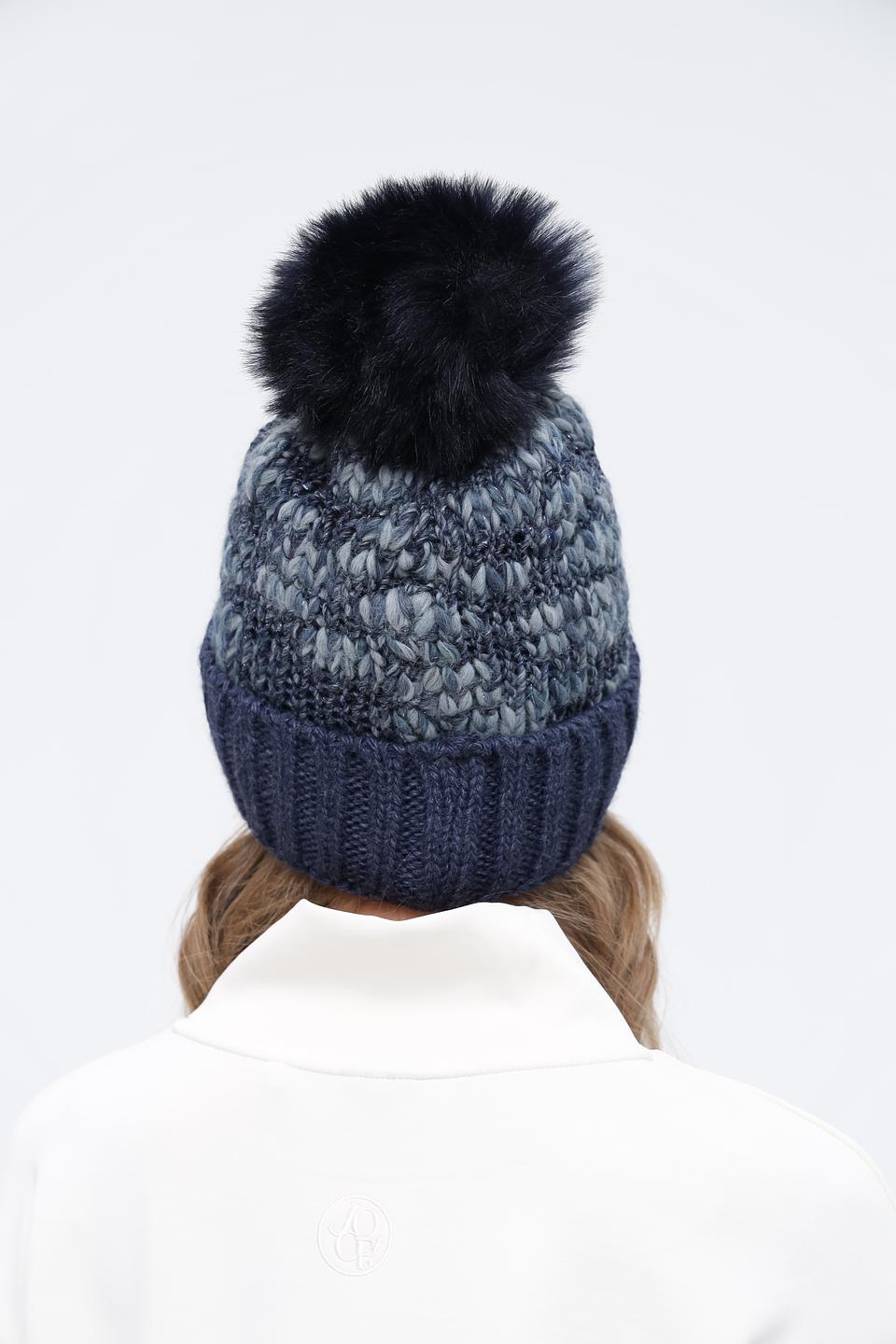 Шапка Wegener с помпоном синяя