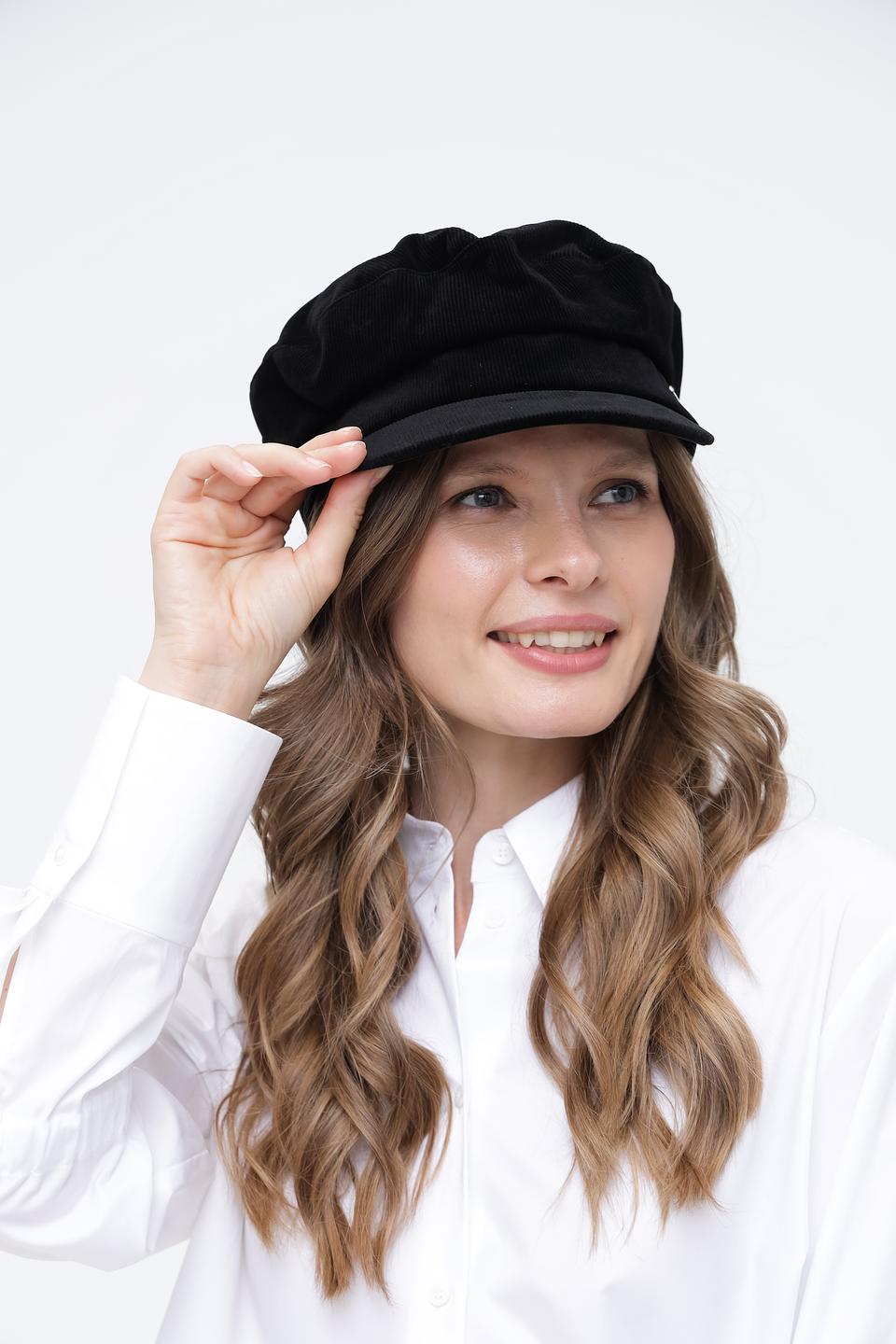 Кепка Wegener чёрная вельветовая