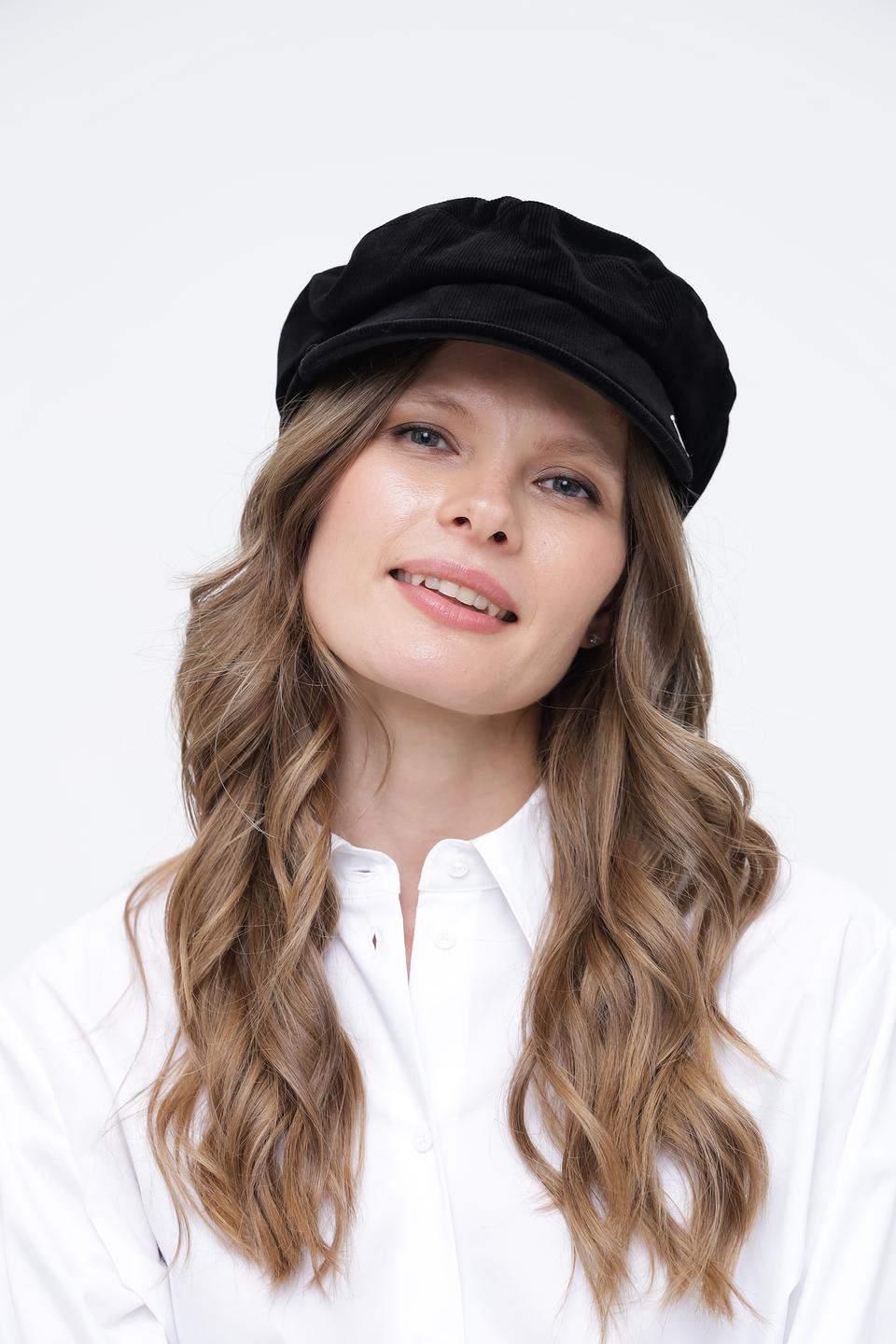 Кепка Wegener чёрная вельветовая