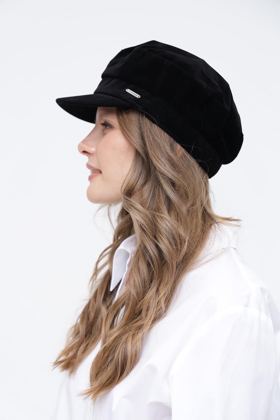 Кепка Wegener чёрная вельветовая