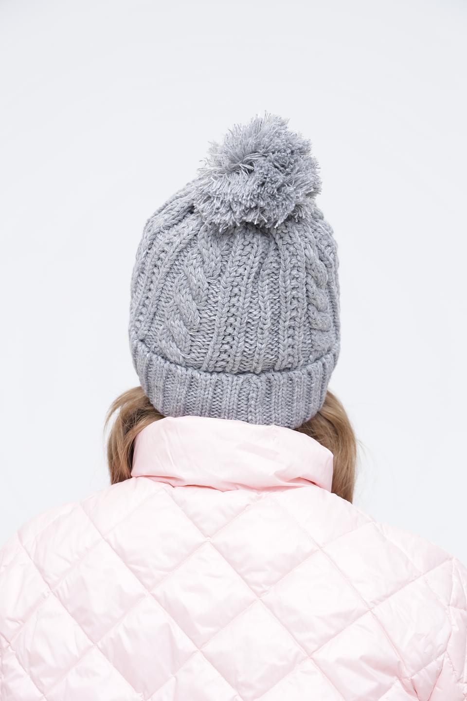 Шапка Wegener с помпоном серая