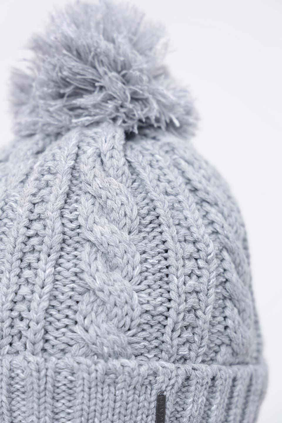 Шапка Wegener с помпоном серая