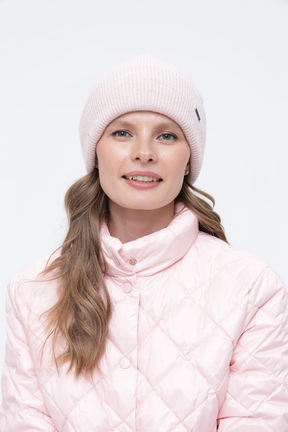 Шапка Wegener вязаная розовая