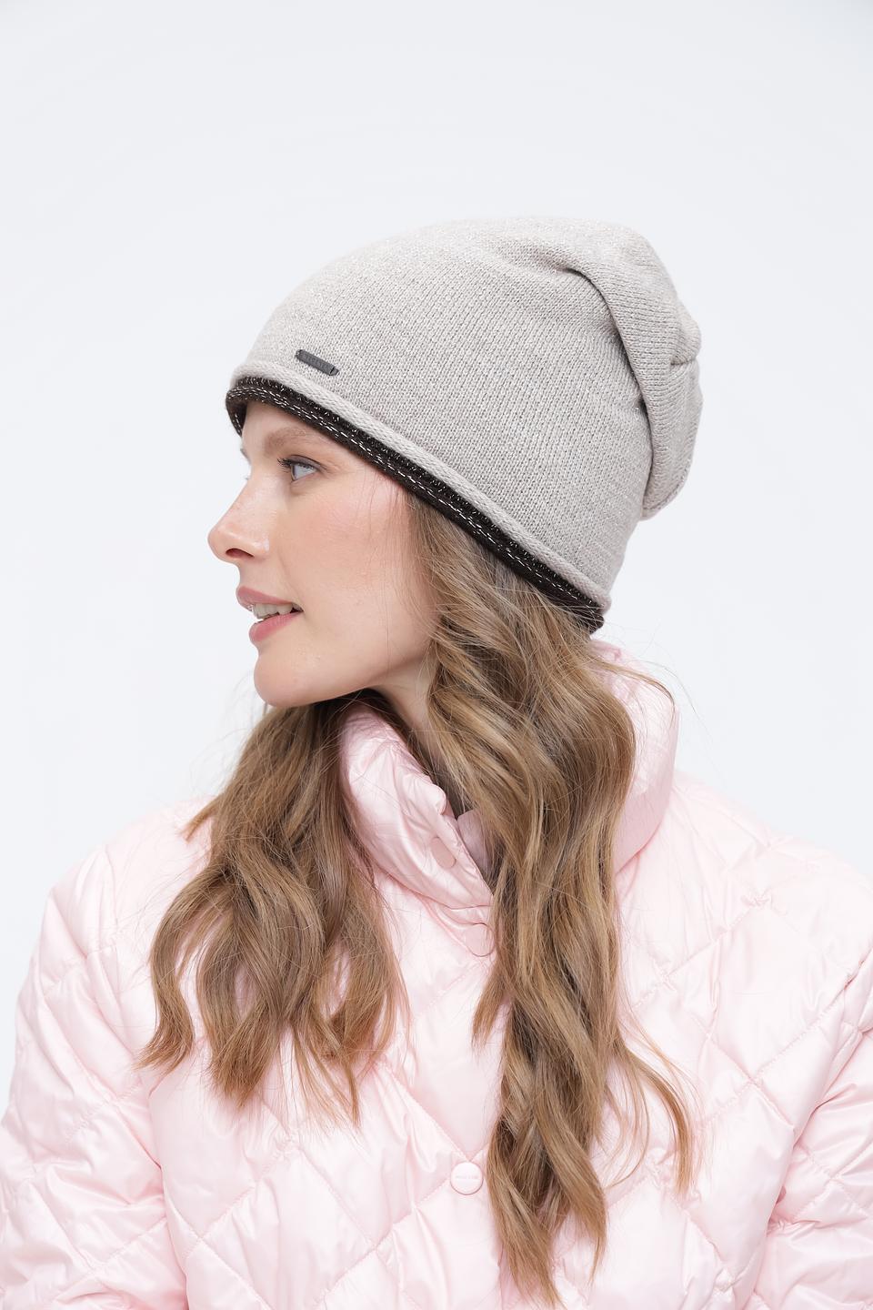 Шапка Wegener вязаная бежевая