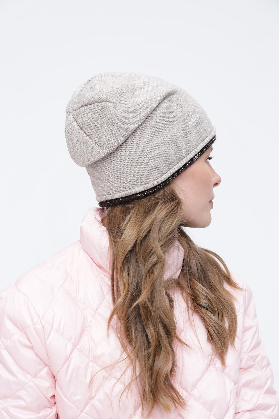 Шапка Wegener вязаная бежевая