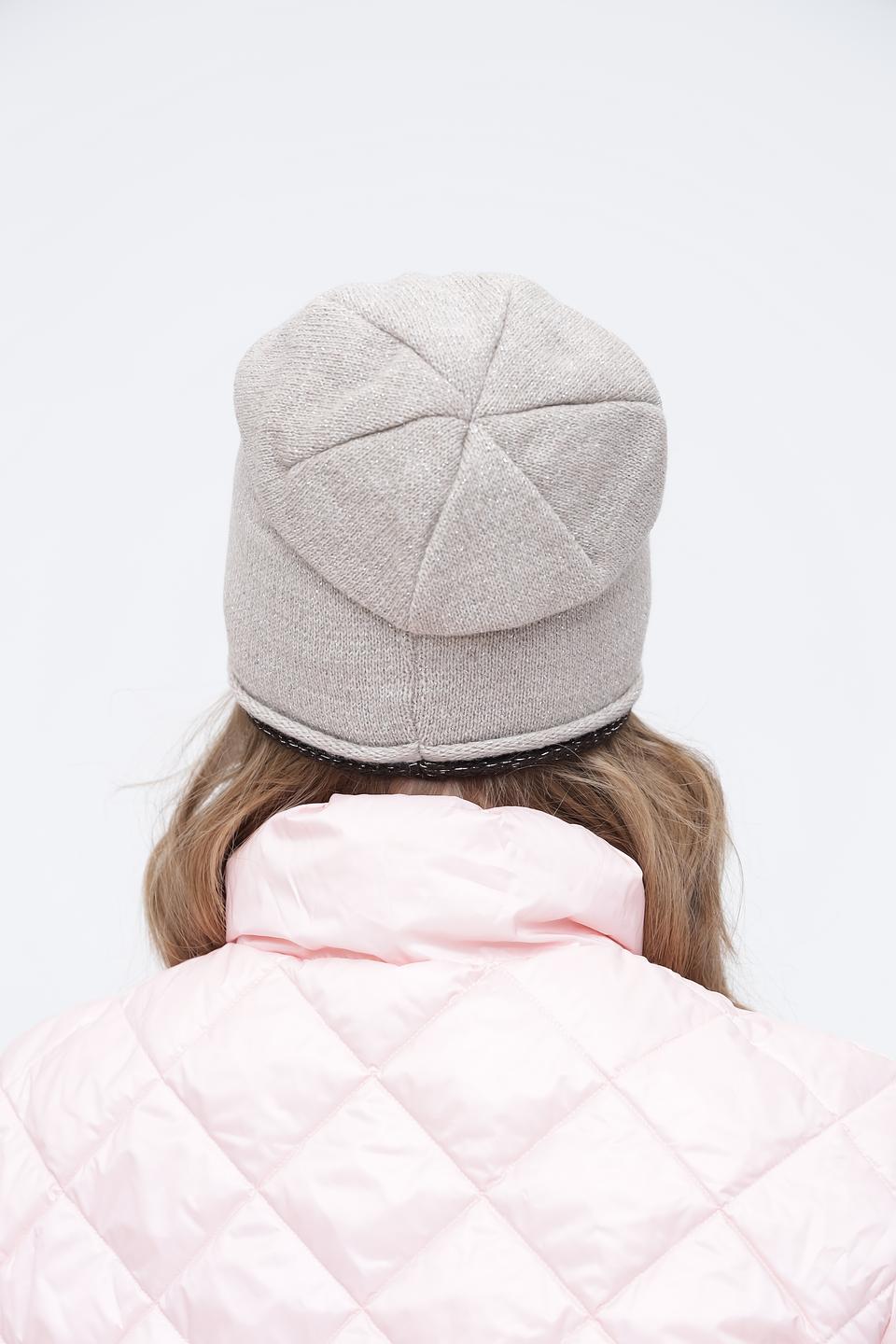 Шапка Wegener вязаная бежевая