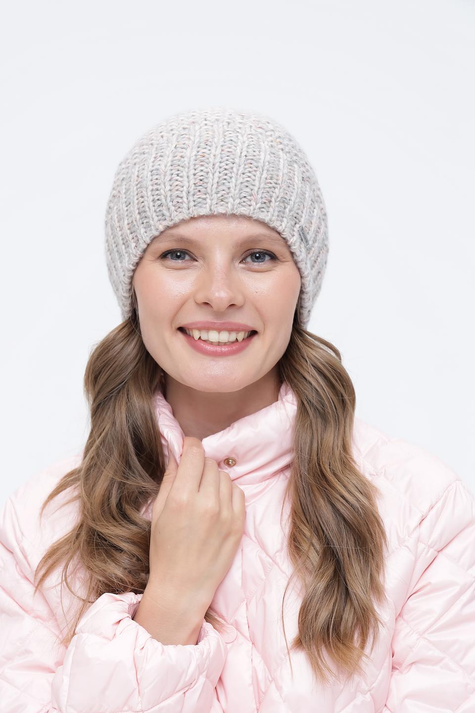 Шапка Wegener вязаная серая