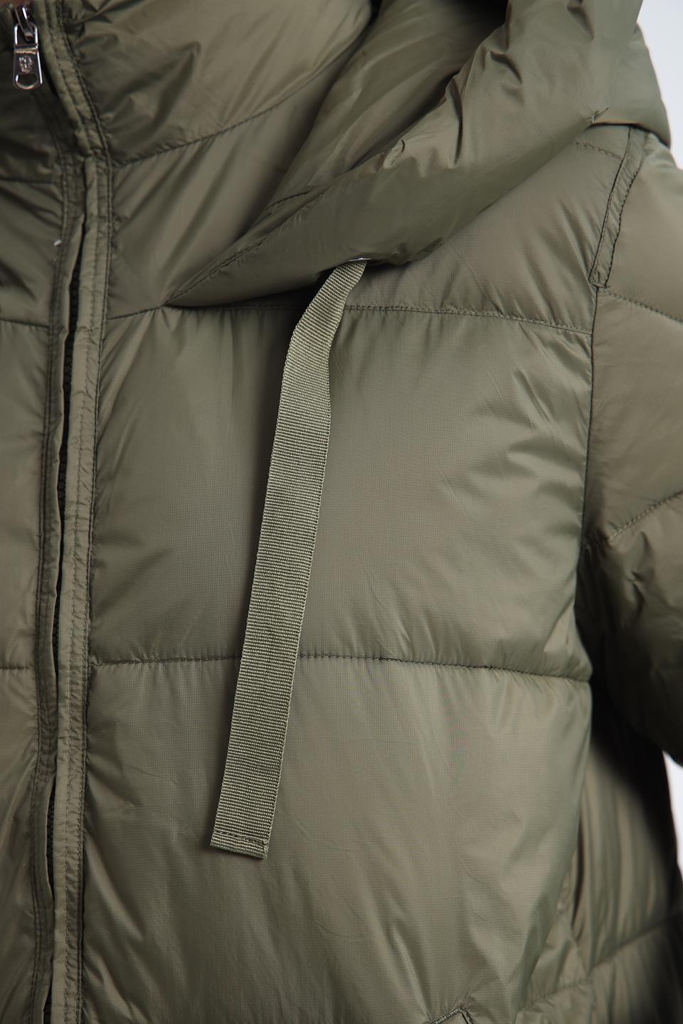 Пальто Pezzo хаки стеганое