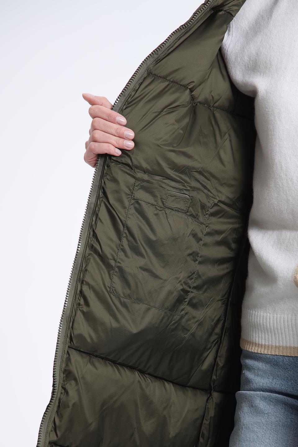 Пальто Pezzo хаки стеганое