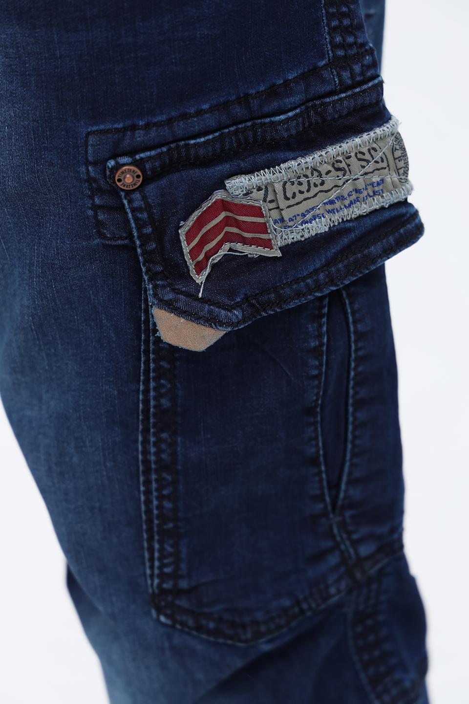 Джинсы Time Zone карго тёмно-синие