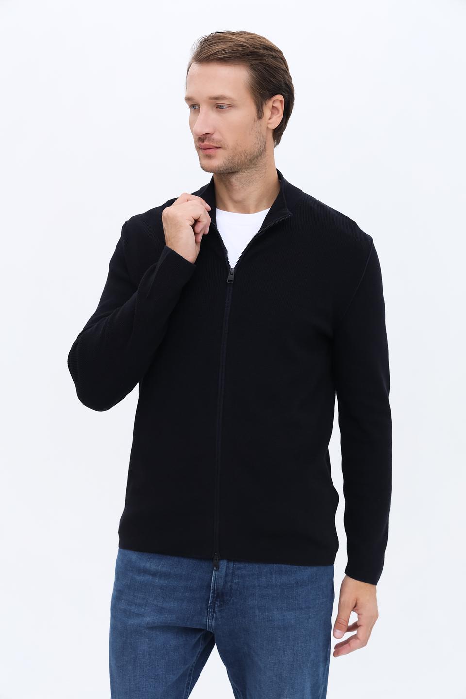 Кардиган Cinque чёрный на молнии