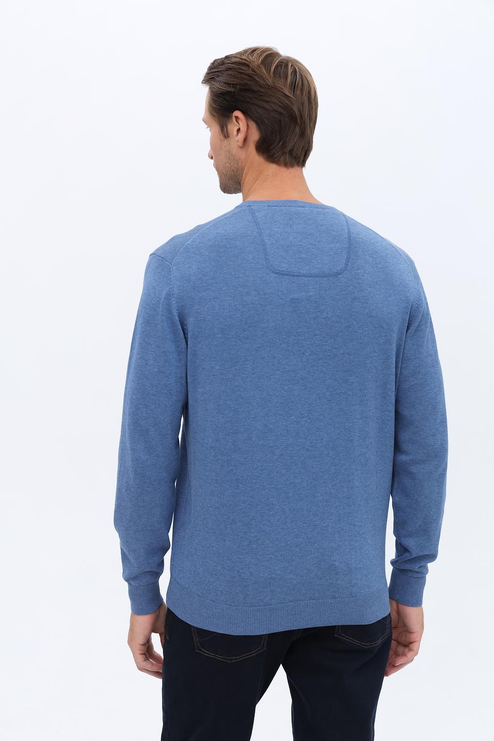 Джемпер Casa Moda V-образный голубой