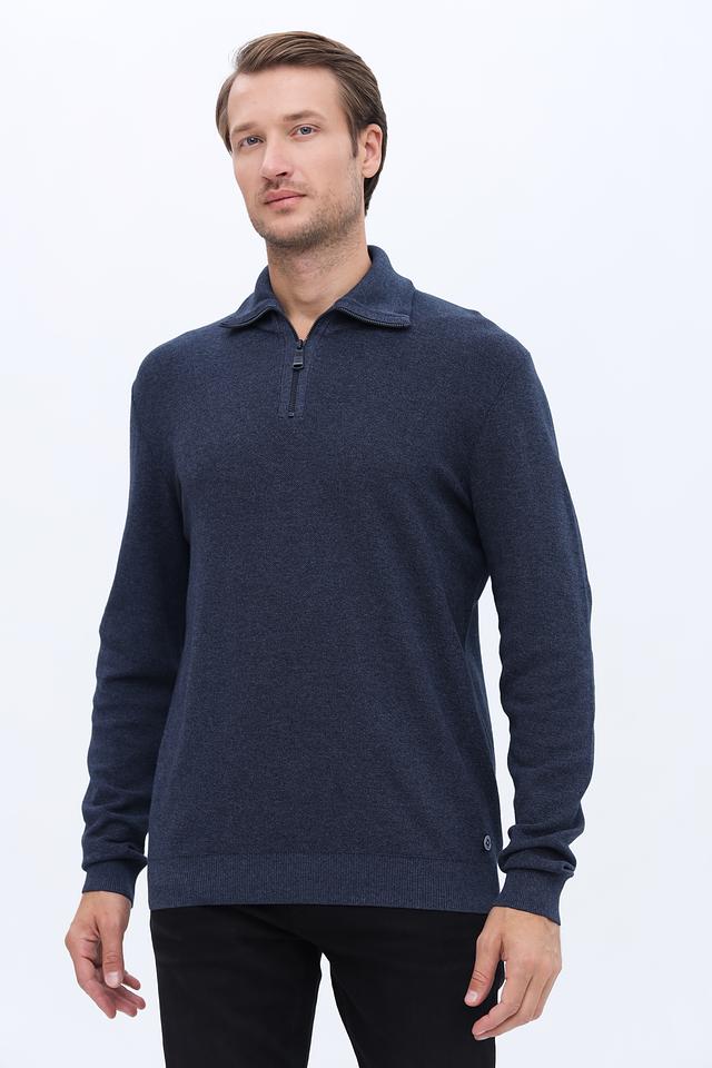 Джемпер Casa Moda с молнией синий