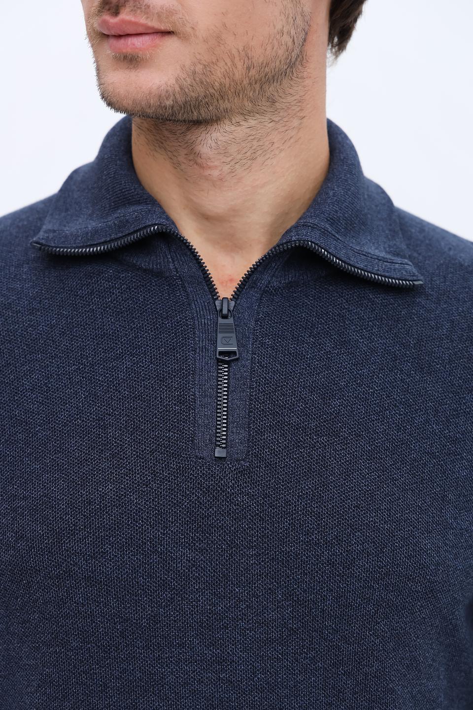 Джемпер Casa Moda с молнией синий