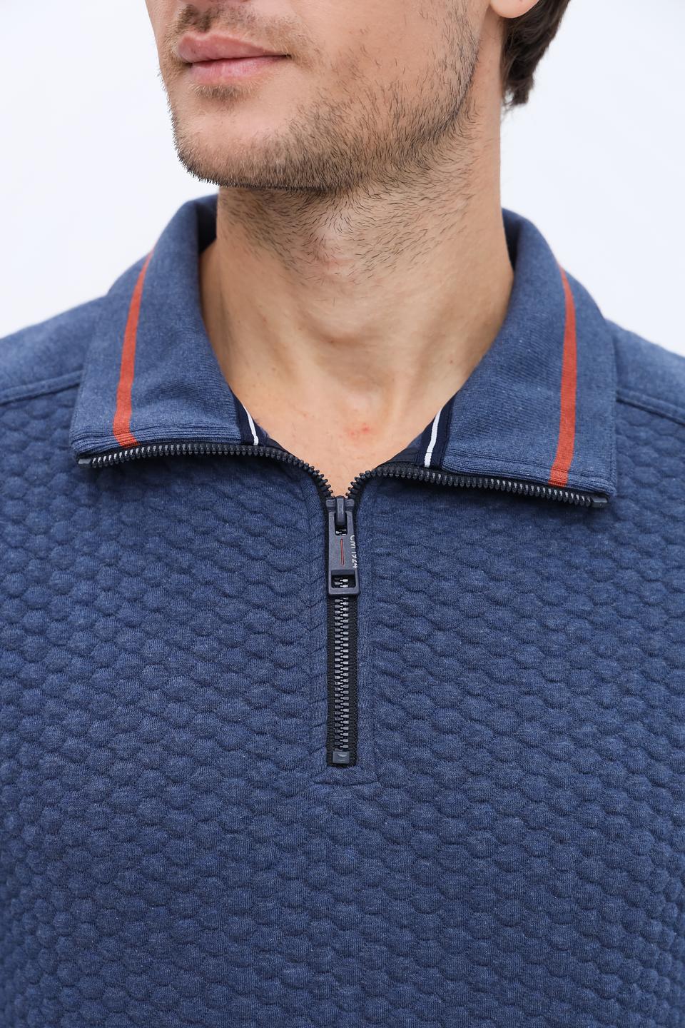 Джемпер Casa Moda с молнией синий