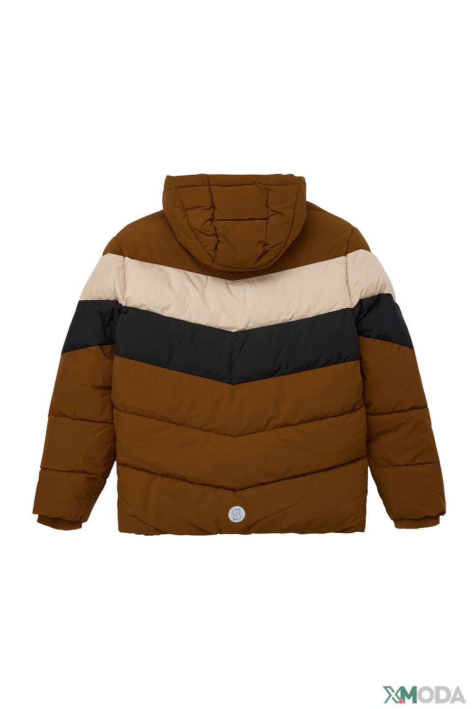 Куртка s.Oliver комбинированная коричневая