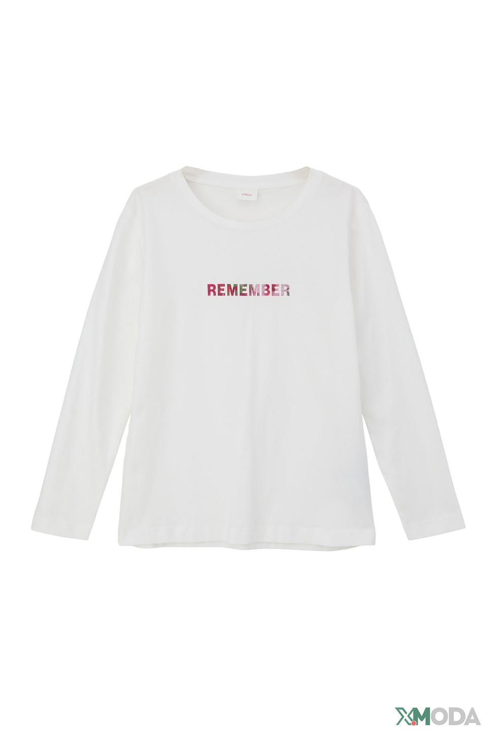 Футболка s.Oliver с надписью белый