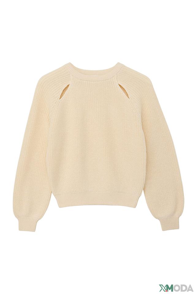 Джемпер s.Oliver с вырезами бежевый