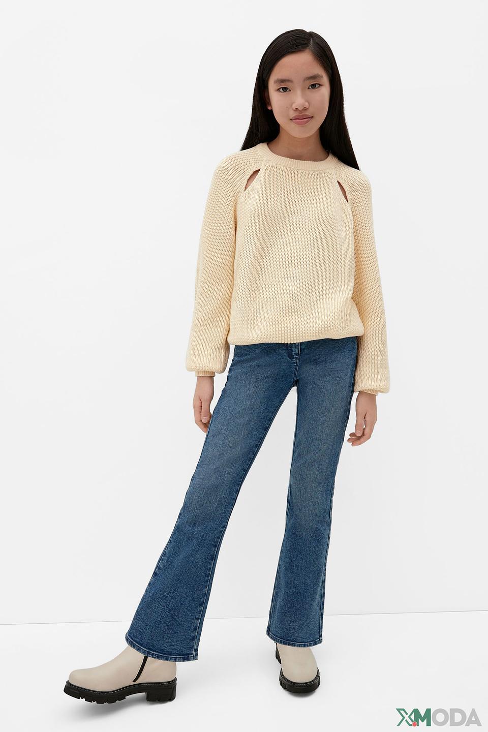 Джемпер s.Oliver с вырезами бежевый