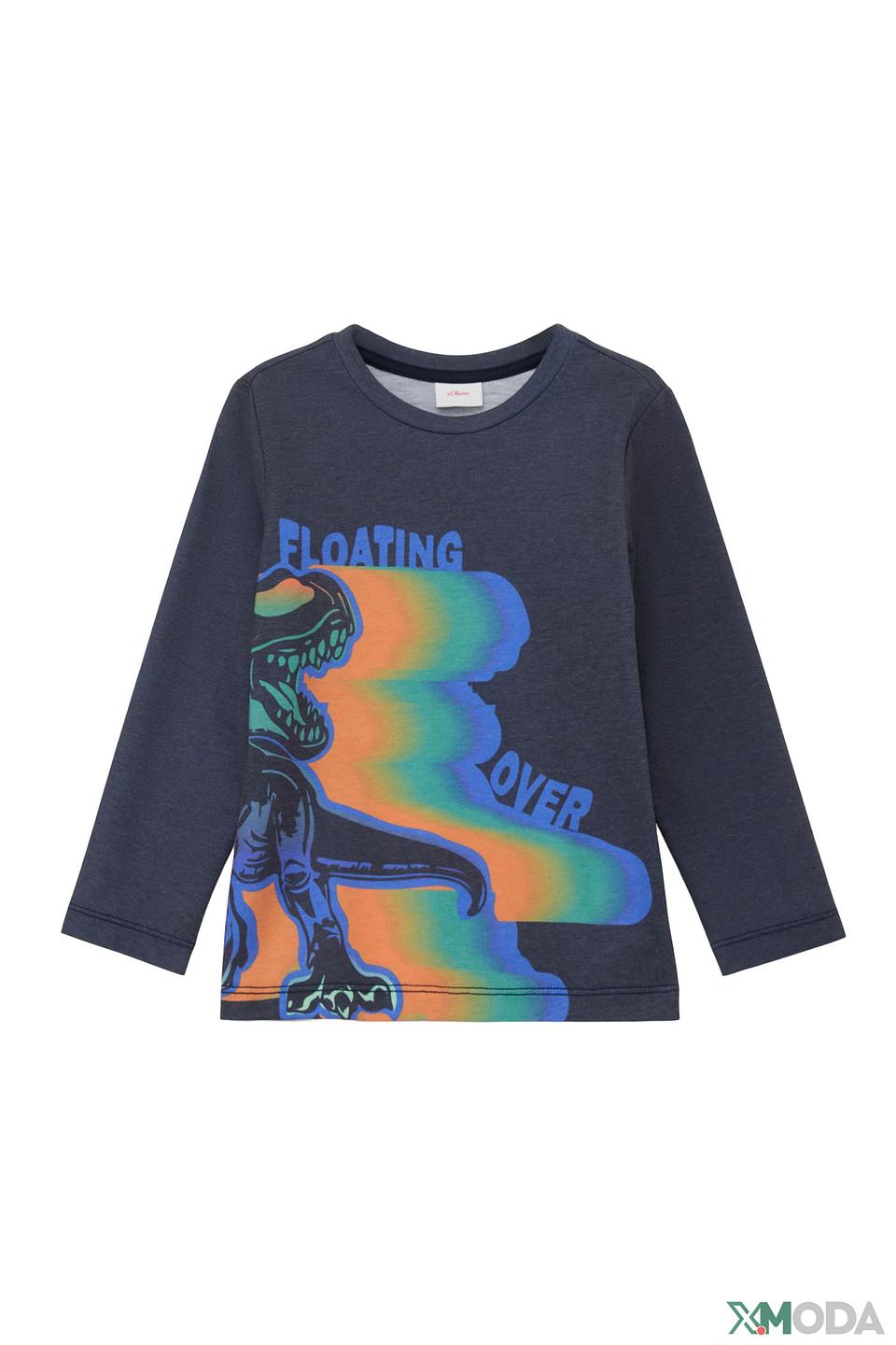 Футболка s.Oliver с динозавром синяя