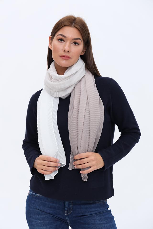 Шарф Fraas плиссированный двухцветный