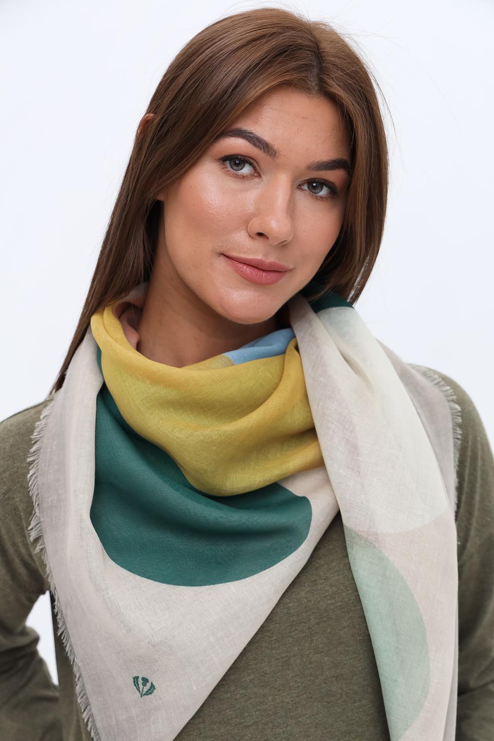 Платок Fraas с геометрическим принтом