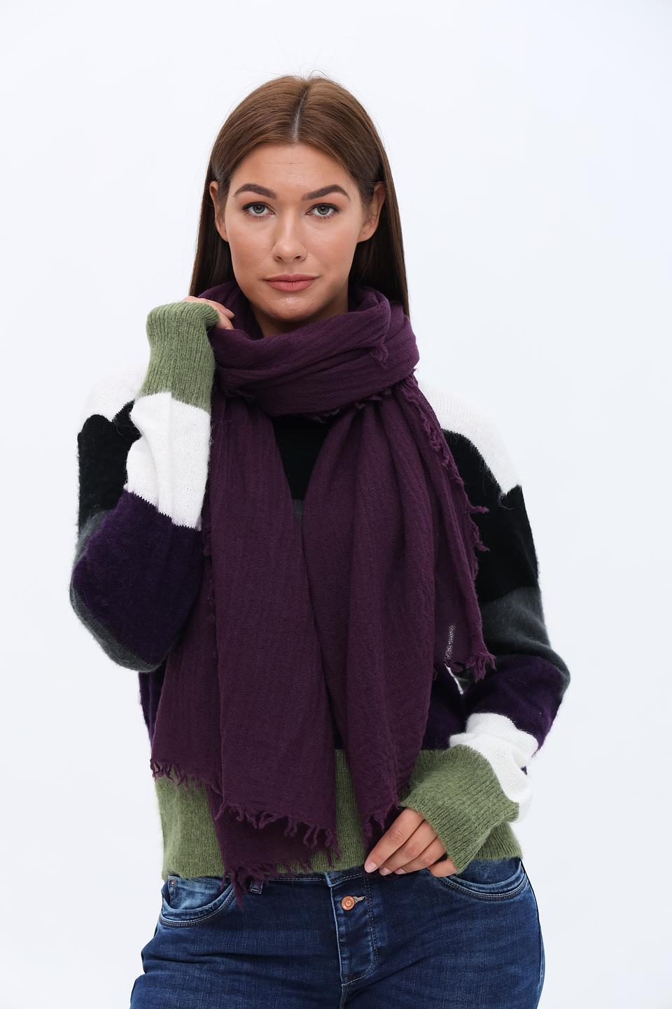 Шарф Fraas фиолетовый