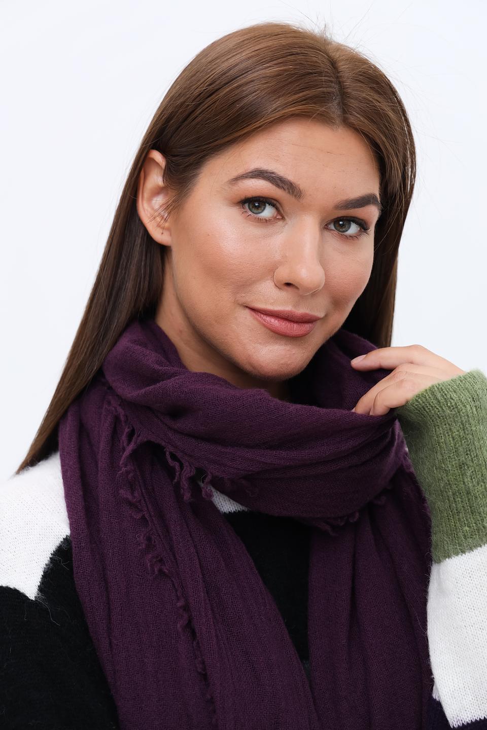 Шарф Fraas фиолетовый