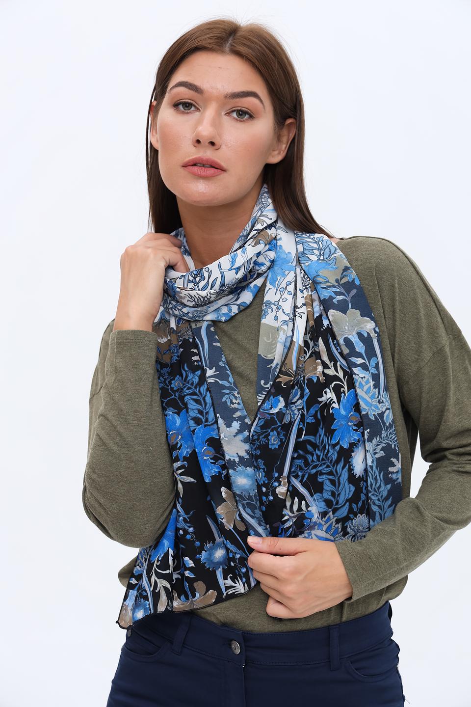 Шарф Frank Walder с цветочным принтом
