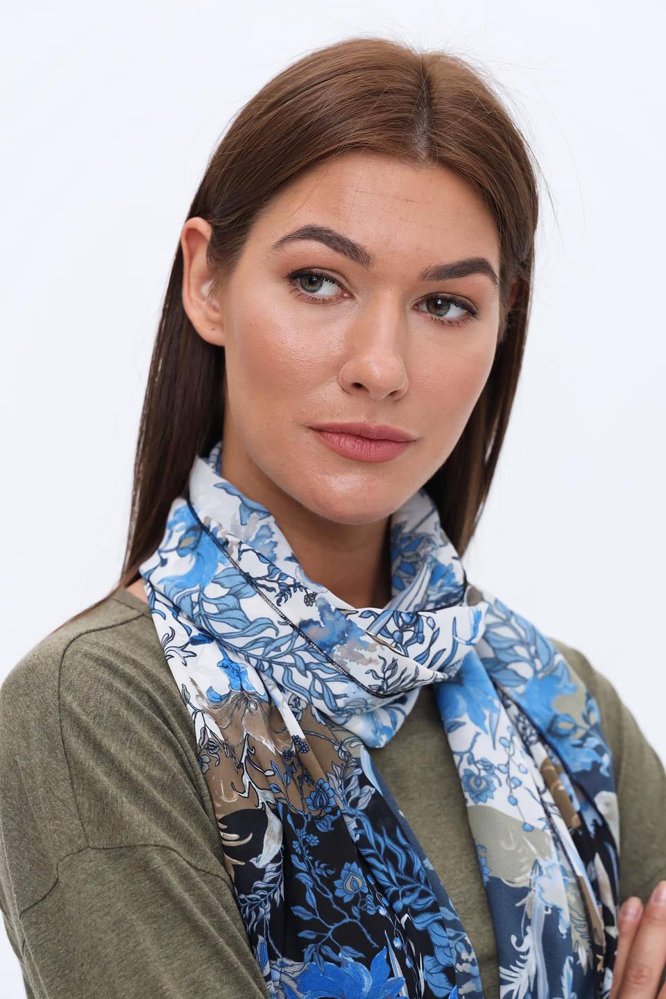 Шарф Frank Walder с цветочным принтом