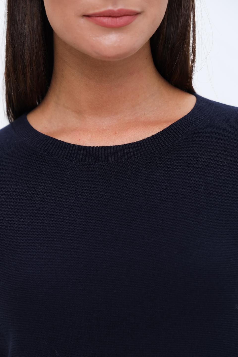 Пуловер Oui женский тёмно-синий