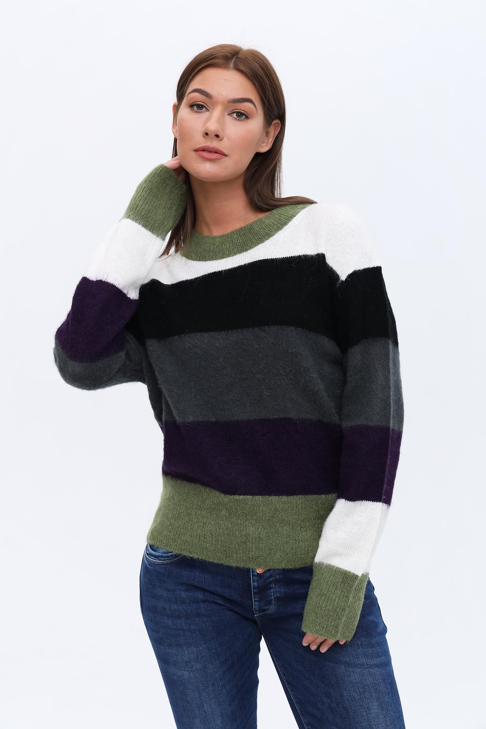 Пуловер UNQ в полоску