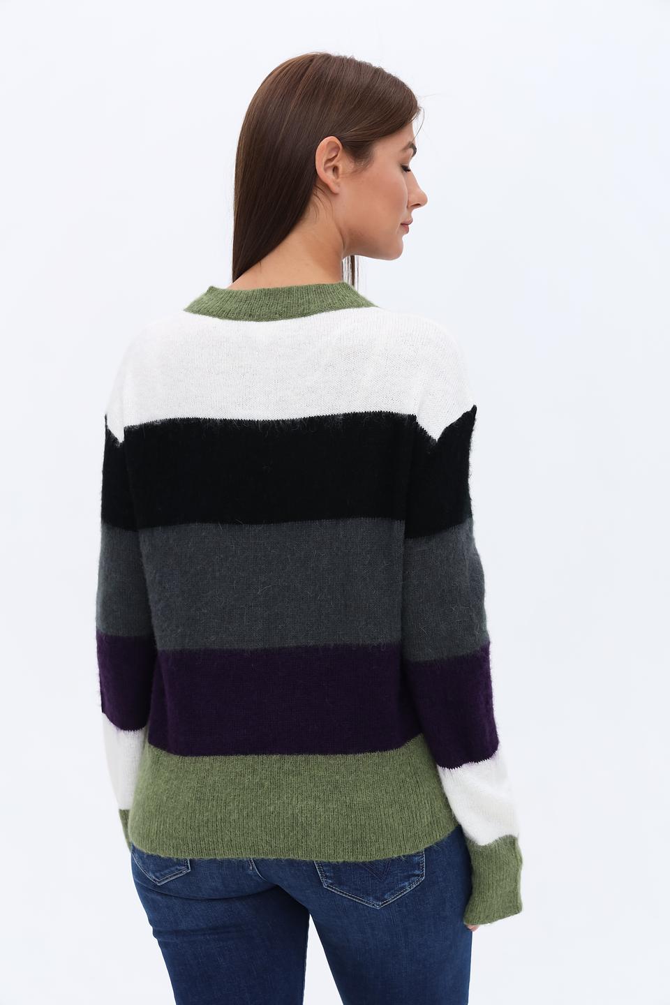 Пуловер UNQ в полоску