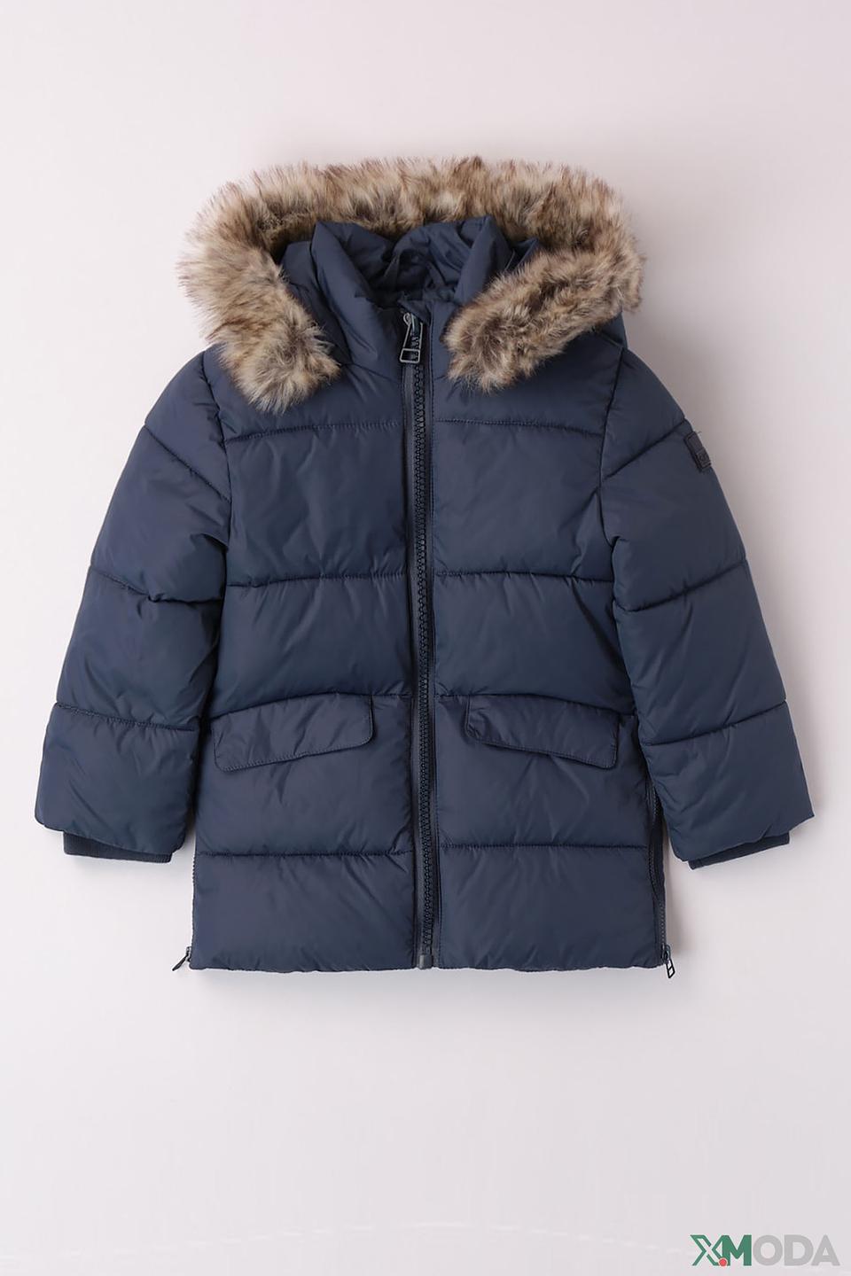 Куртка Sarabanda синяя с мехом