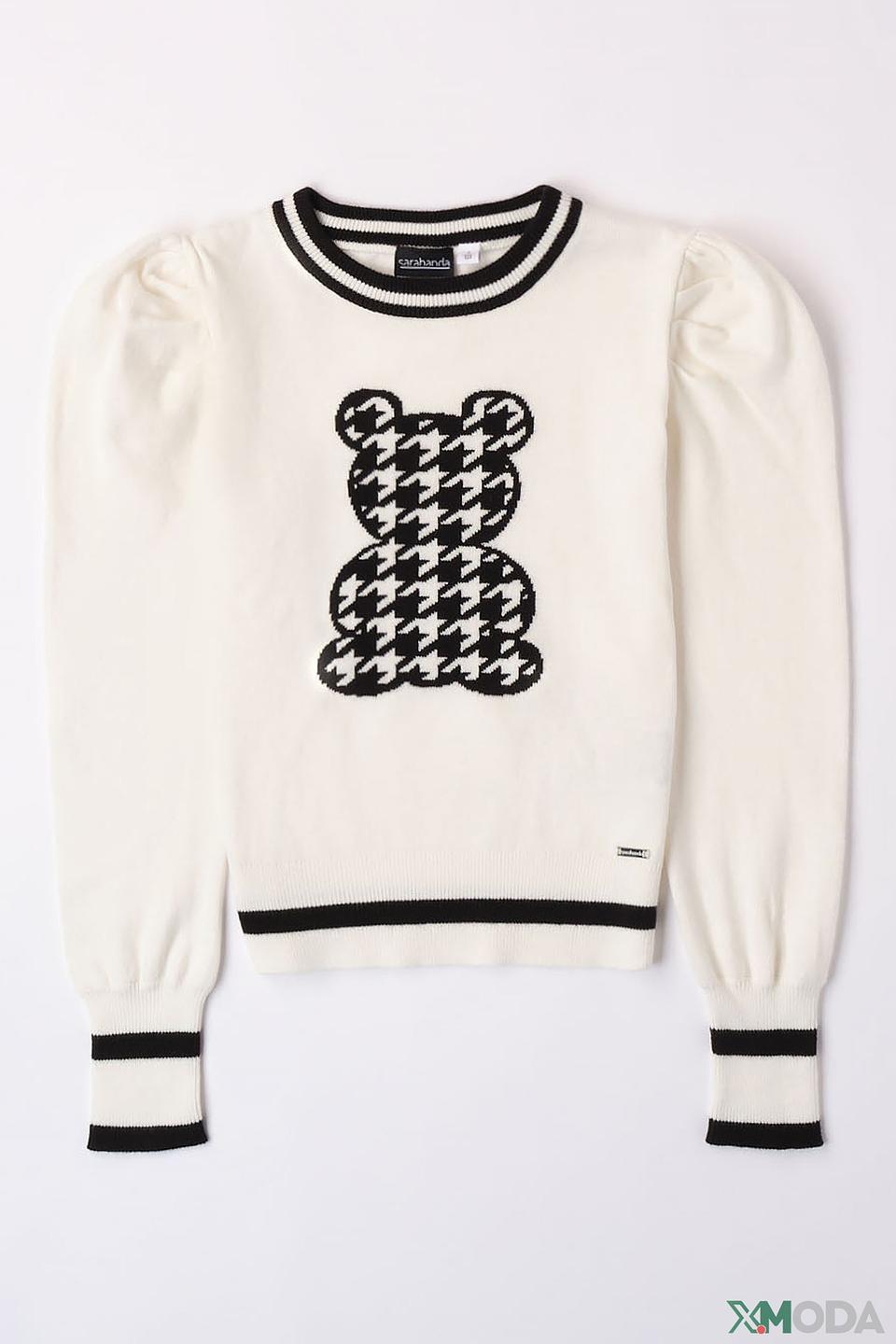Пуловер Sarabanda с медведем