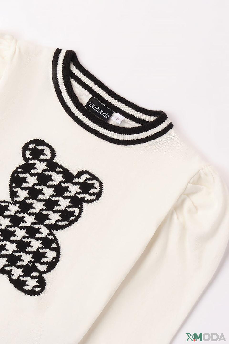 Пуловер Sarabanda с медведем