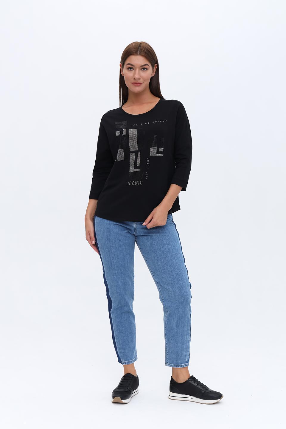 Джинсы UNQ с полосой