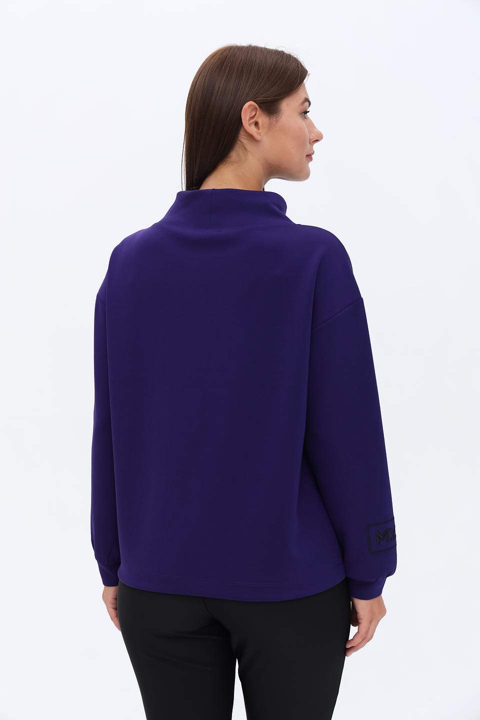 Пуловер Monari фиолетовый с капюшоном