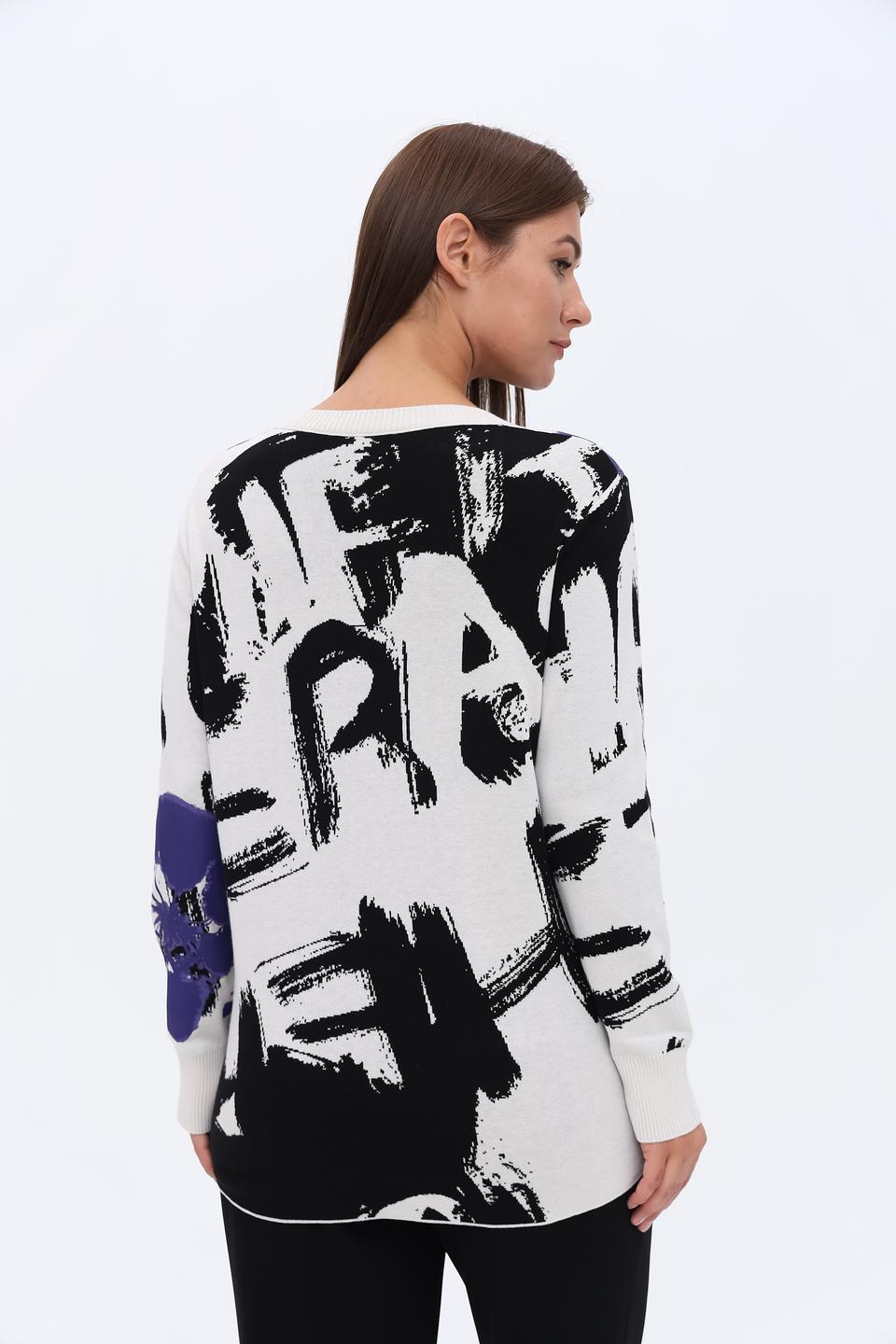 Пуловер Monari с принтом