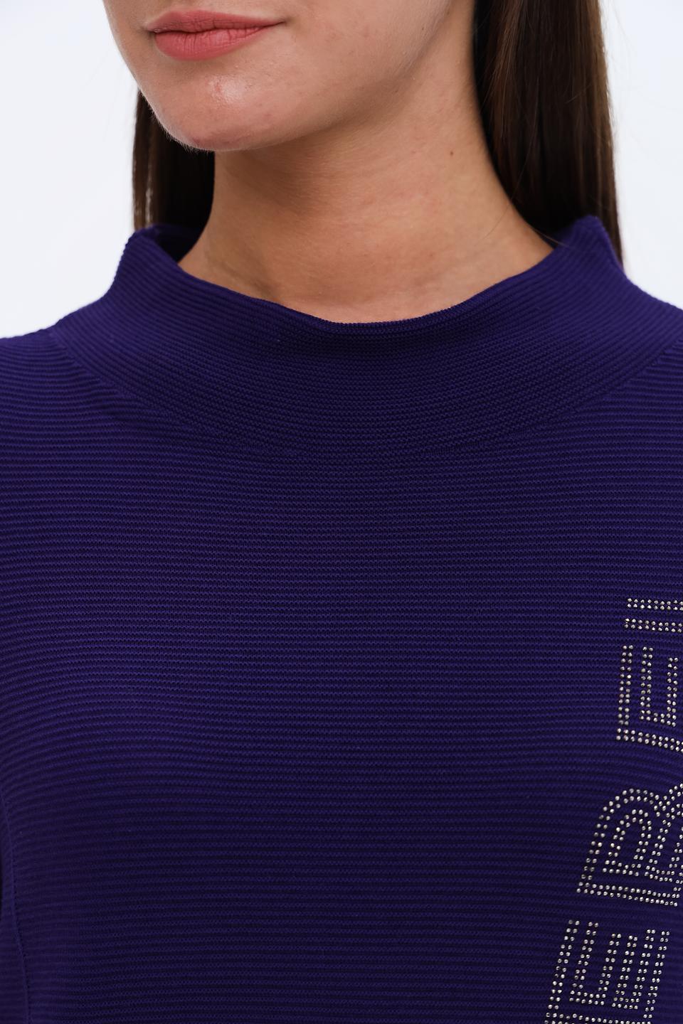 Пуловер Monari с вырезами фиолетовый