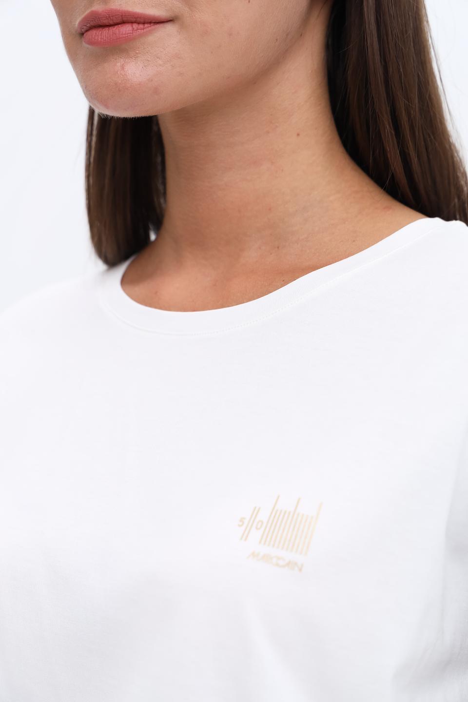 Футболка Marc Cain с леопардовыми рукавами