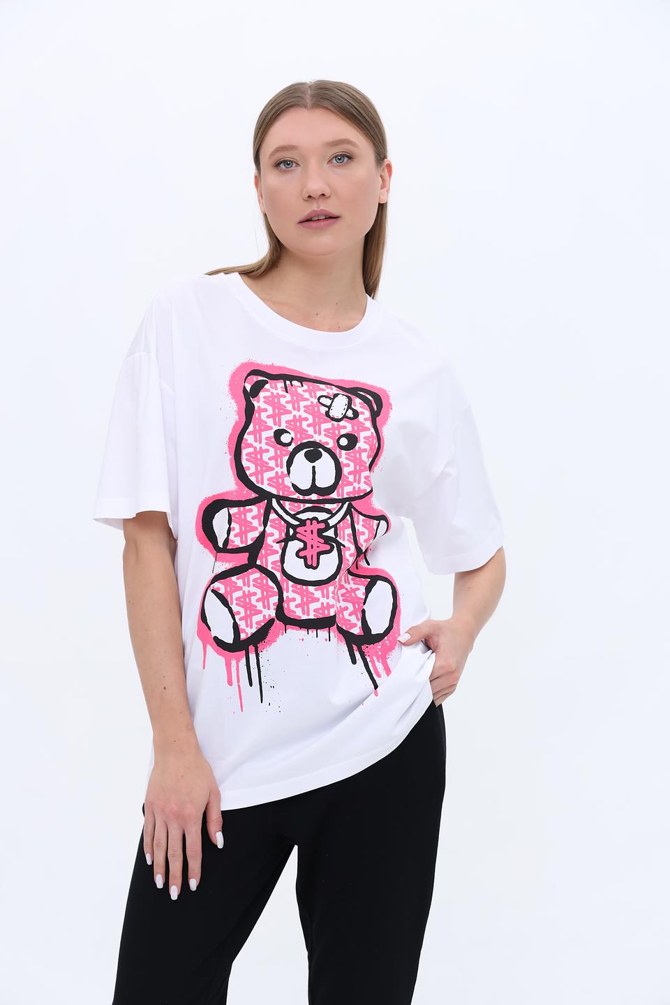 Футболка Twin Set с медведем