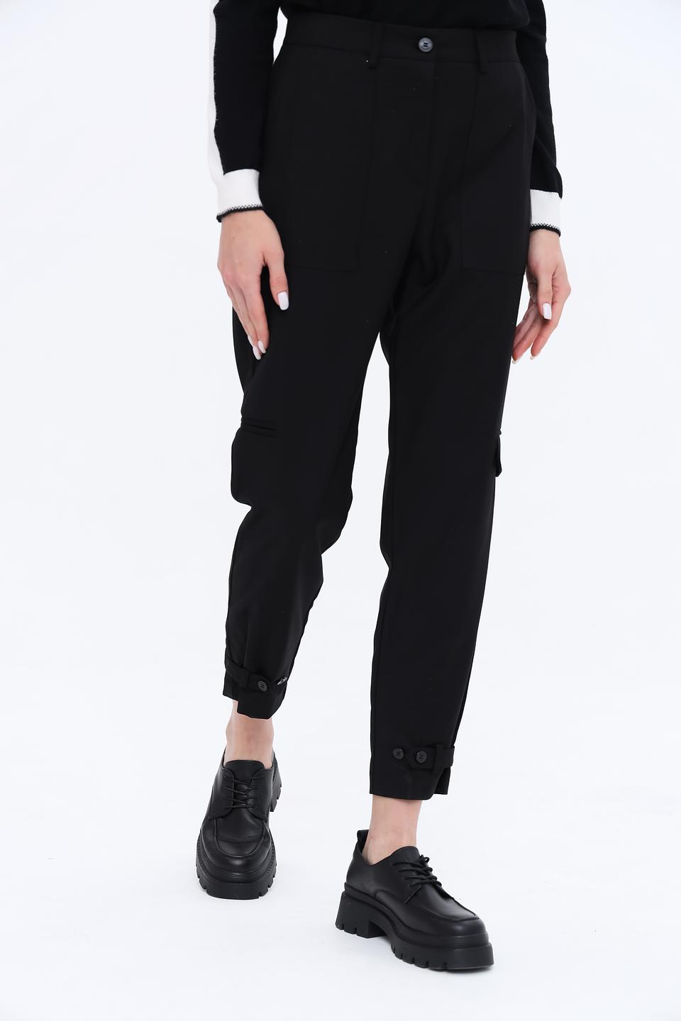 Брюки Twin Set карго чёрные