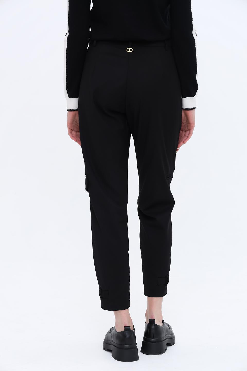 Брюки Twin Set карго чёрные