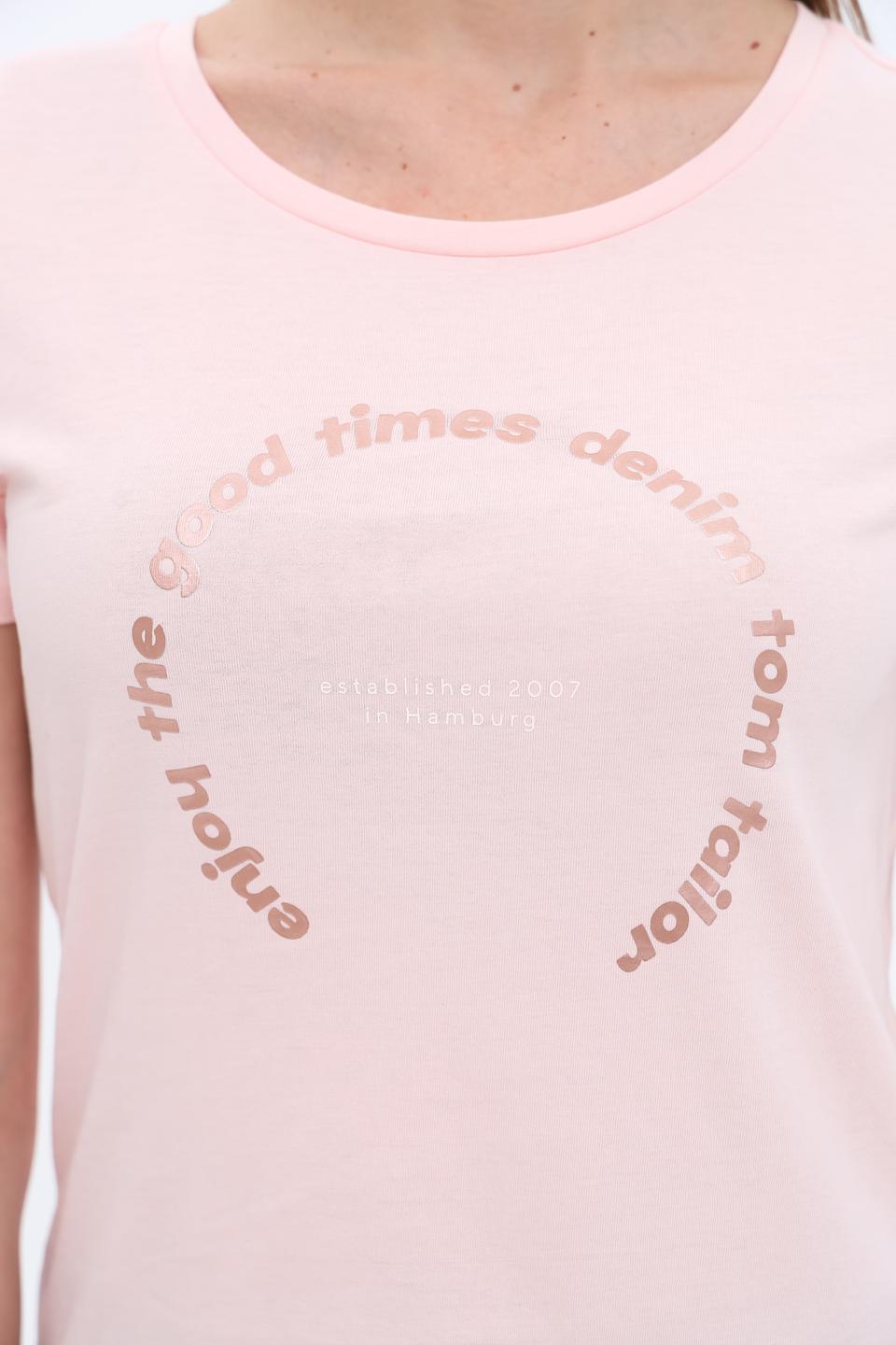 Футболка Tom Tailor denim розовый