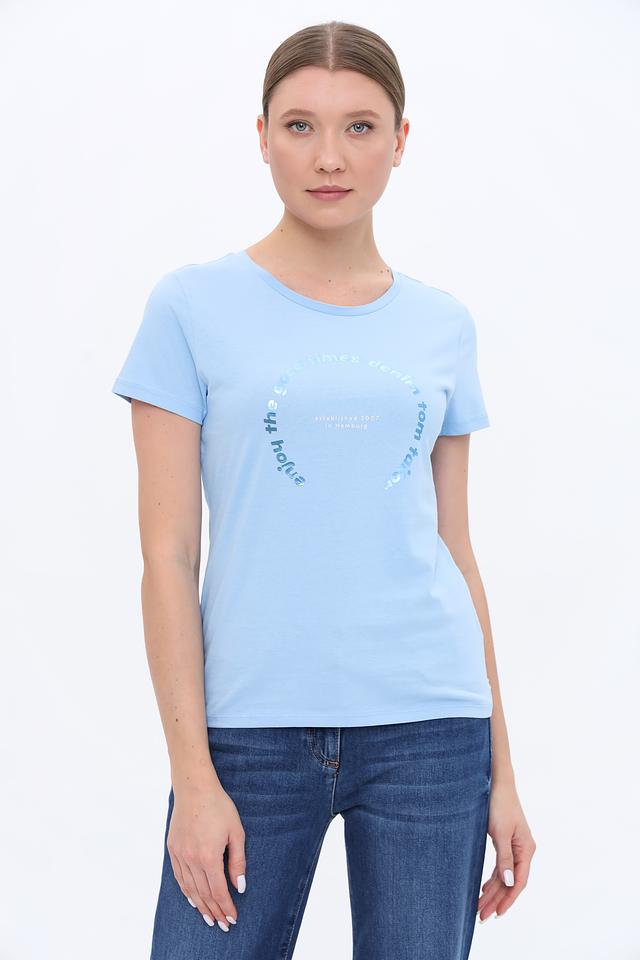 Футболка Tom Tailor denim голубая