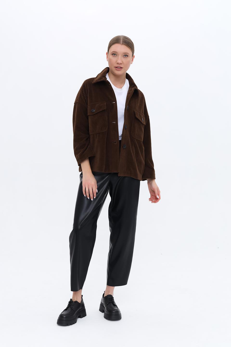 Брюки Penny Black кожаные чёрные