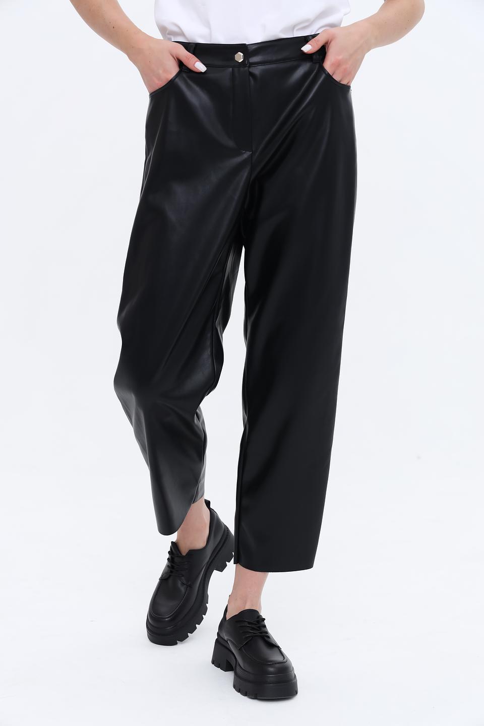 Брюки Penny Black кожаные чёрные